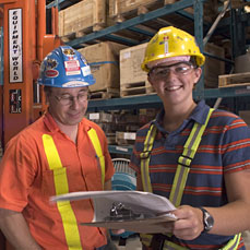 Staff in the materials management facility